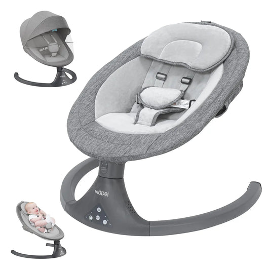 Electric Baby Swing & Bouncer with Bluetooth & Remote Control