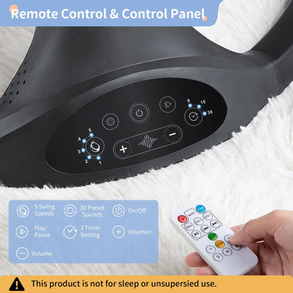 Larex Electric Baby Swing & Rocker – App & Remote Controlled