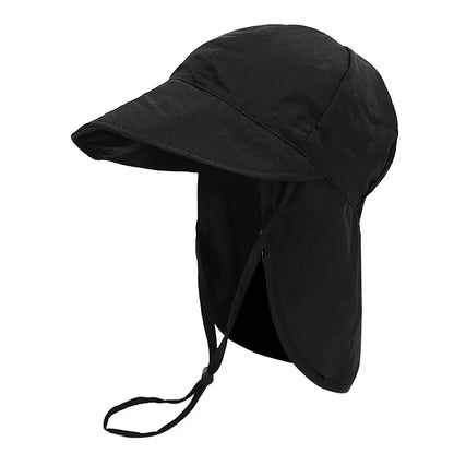Toddler Sun Hat with Neck Shawl – Quick Dry & UV Protection