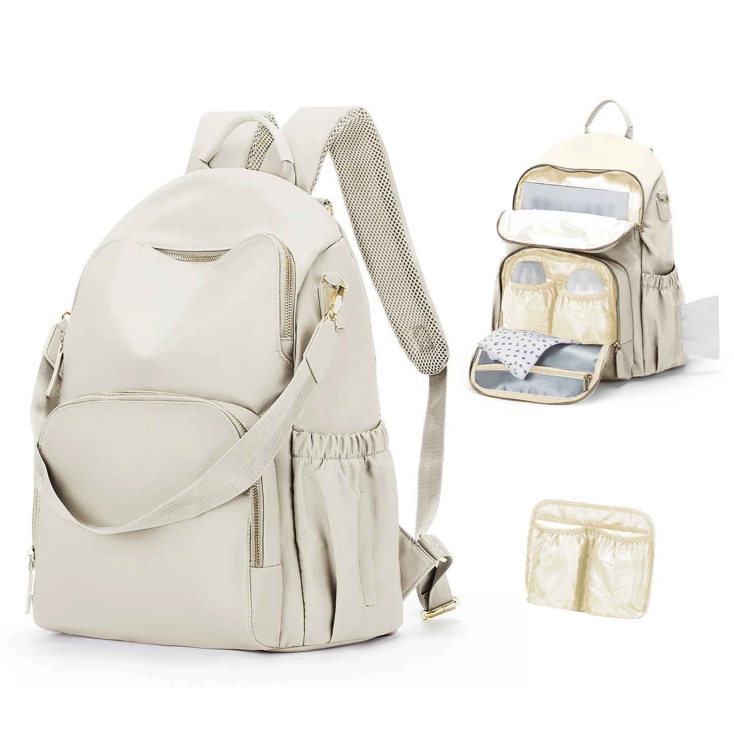 Lightweight Waterproof Parent Backpack – Large Capacity Baby Travel Nappy Bag