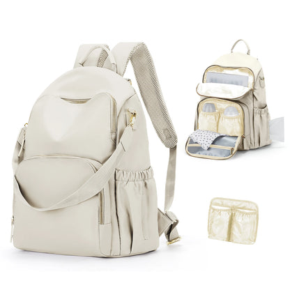 Lightweight Waterproof Parent Backpack – Large Capacity Baby Travel Nappy Bag