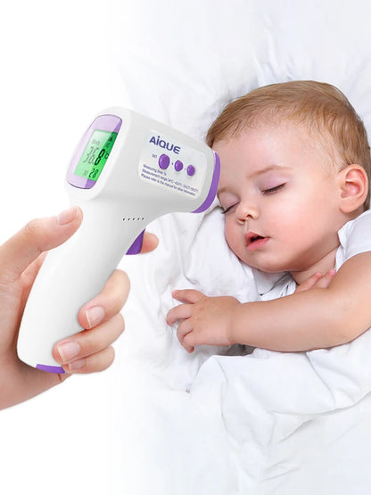 Non-Contact Infrared Baby Thermometer – Digital Forehead Fever Monitor with LCD Display