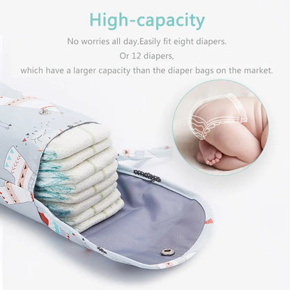 Waterproof Wet Bag for Baby Diapers & Travel Essentials