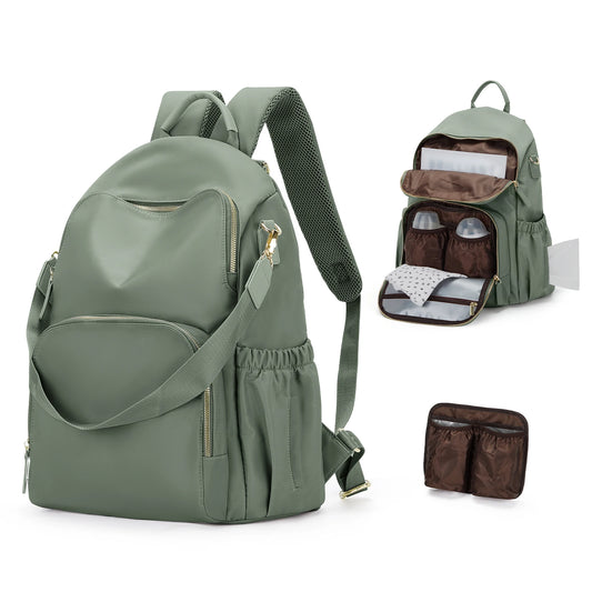 Lightweight Waterproof Parent Backpack – Large Capacity Baby Travel Nappy Bag