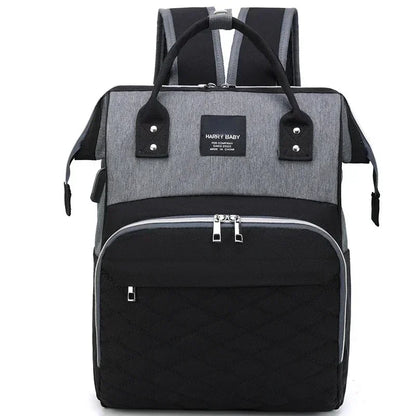 Large Capacity Diaper Backpack with Changing Mat – Hanging Bag for Stroller or Shoulder Use