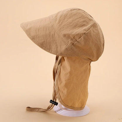 Toddler Sun Hat with Neck Shawl – Quick Dry & UV Protection
