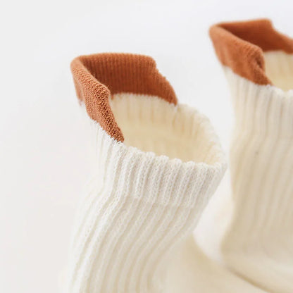 3 Pairs Kids Cotton Grip Socks