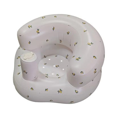 Inflatable Baby Floor Seat with Built-In Pump – Portable Support Chair for Sitting Up