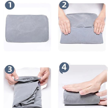 Inflatable Travel Foot Rest Pillow – Adjustable Height Leg Cushion for Flights & Office