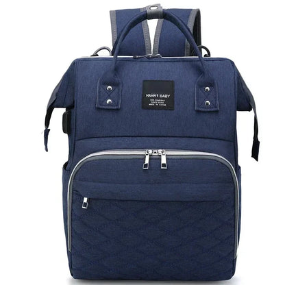 Large Capacity Diaper Backpack with Changing Mat – Hanging Bag for Stroller or Shoulder Use