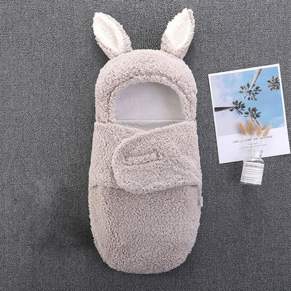 Soft Cotton Baby Sleeping Bag – Thicken Wrap Cocoon for Newborns (0–9 Months)