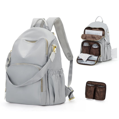Lightweight Waterproof Parent Backpack – Large Capacity Baby Travel Nappy Bag