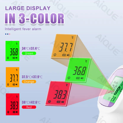 Non-Contact Infrared Baby Thermometer – Digital Forehead Fever Monitor with LCD Display