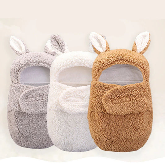 Soft Cotton Baby Sleeping Bag – Thicken Wrap Cocoon for Newborns (0–9 Months)