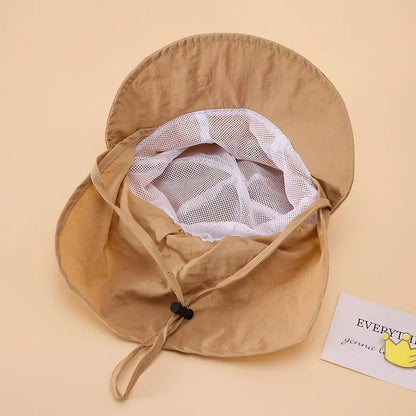 Toddler Sun Hat with Neck Shawl – Quick Dry & UV Protection