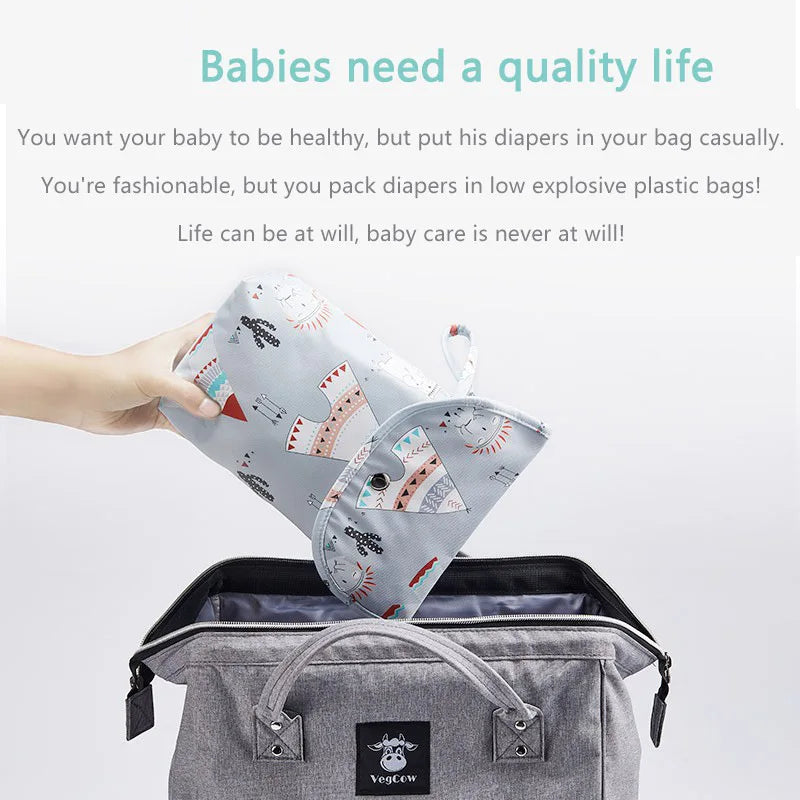 Waterproof Wet Bag for Baby Diapers & Travel Essentials