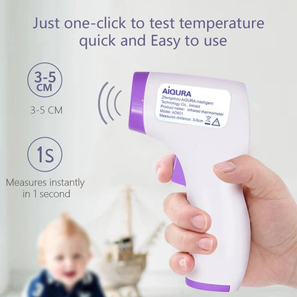 Non-Contact Infrared Baby Thermometer – Digital Forehead Fever Monitor with LCD Display