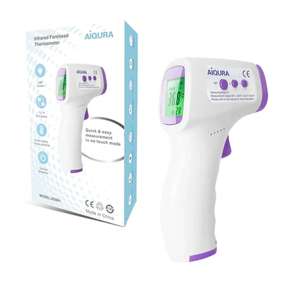 Non-Contact Infrared Baby Thermometer – Digital Forehead Fever Monitor with LCD Display