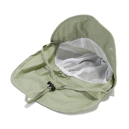 Toddler Sun Hat with Neck Shawl – Quick Dry & UV Protection