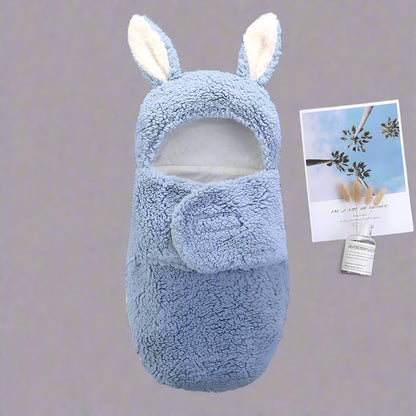 Soft Cotton Baby Sleeping Bag – Thicken Wrap Cocoon for Newborns (0–9 Months)