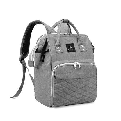 Multi-Functional Mommy Backpack – Diamond Grid Design with USB Charging Port