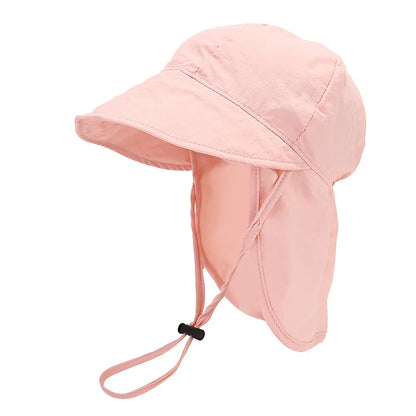 Toddler Sun Hat with Neck Shawl – Quick Dry & UV Protection