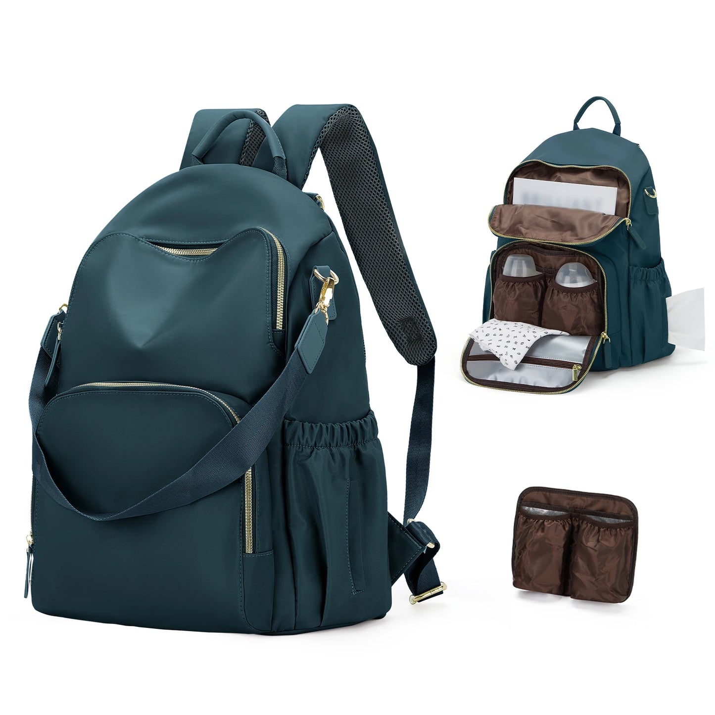 Lightweight Waterproof Parent Backpack – Large Capacity Baby Travel Nappy Bag