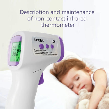 Non-Contact Infrared Baby Thermometer – Digital Forehead Fever Monitor with LCD Display