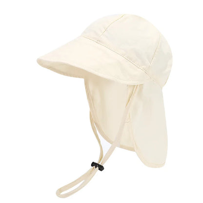 Toddler Sun Hat with Neck Shawl – Quick Dry & UV Protection