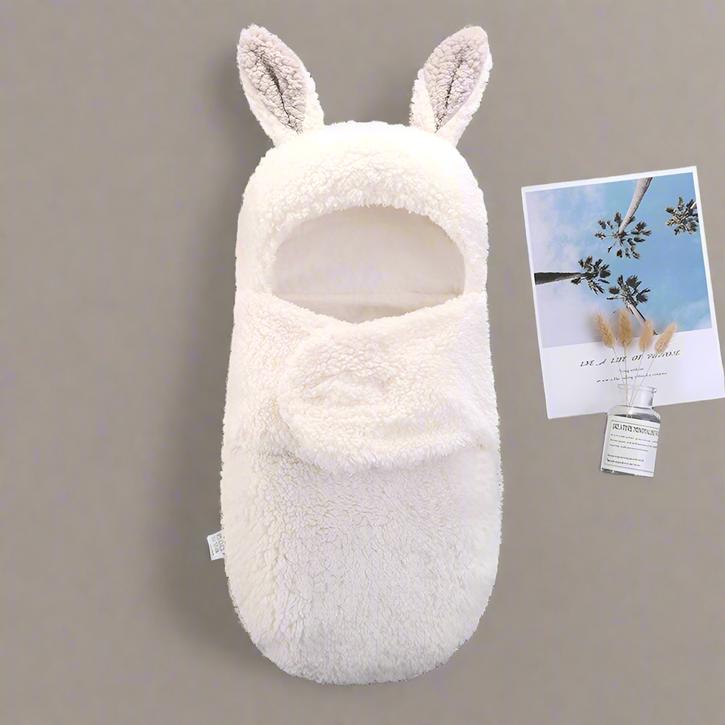 Soft Cotton Baby Sleeping Bag – Thicken Wrap Cocoon for Newborns (0–9 Months)